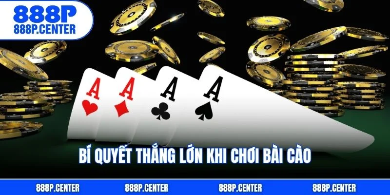 Bí quyết thắng lớn khi chơi bài cào